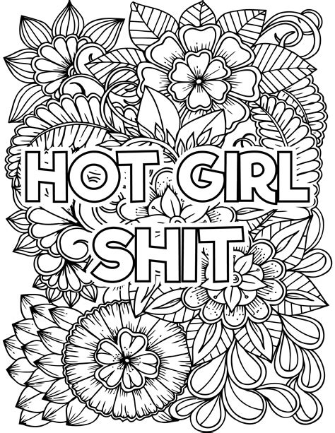 adult coloring pages swear words|free printable swear word coloring pages.